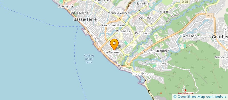 localisation de l'entreprise CARIBES FROID SERVICES à BASSE-TERRE