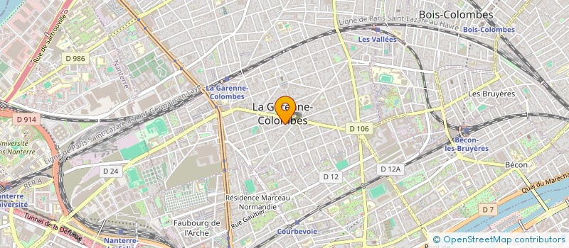 localisation de l'entreprise CARIBEX à LA GARENNE-COLOMBES