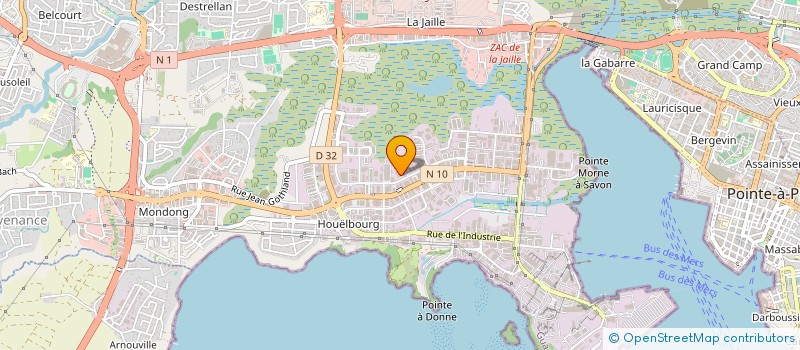 localisation de l'entreprise CARIBIMMO  POINTE-A-PITRE