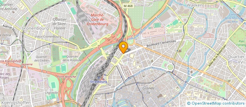 localisation de l'entreprise CARIBOU à STRASBOURG