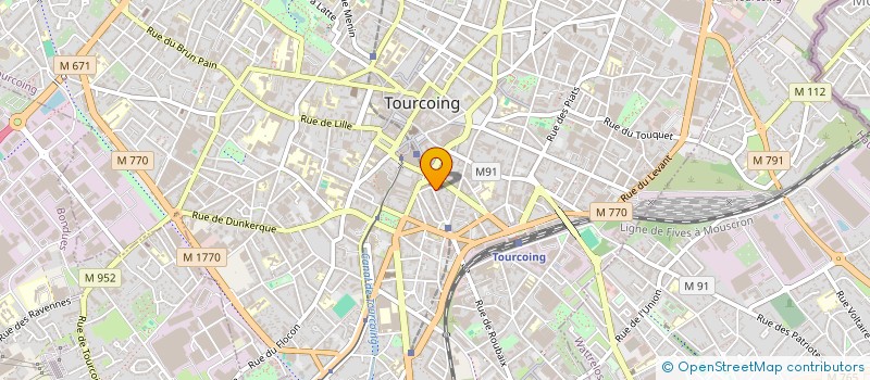 localisation de l'entreprise CARIBOU à TOURCOING
