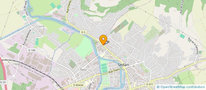 localisation de l'entreprise CARIBOU  SEDAN