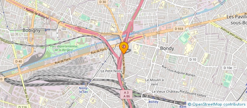 localisation de l'entreprise CARICIN GRAD  BONDY