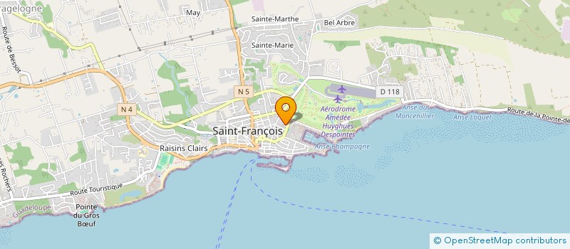 localisation de l'entreprise CARIDIFF  SAINT-FRANCOIS