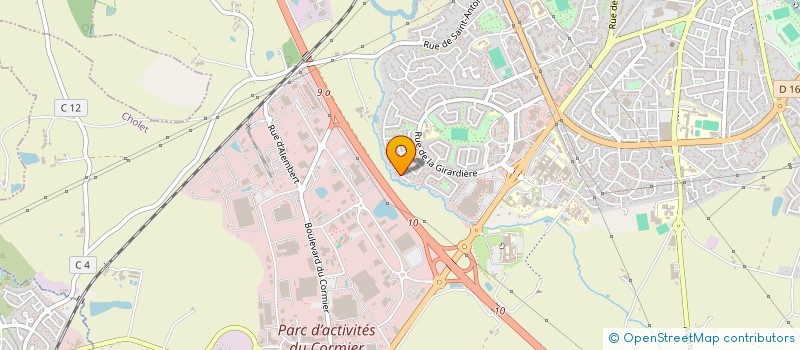 localisation de l'entreprise CARIELLE IMMO à CHOLET
