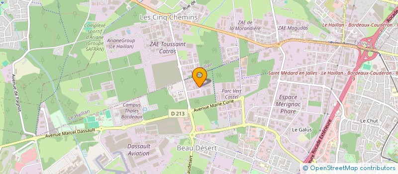 localisation de l'entreprise CARIGNAN IMMO  MERIGNAC