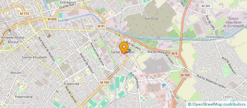 localisation de l'entreprise CARIHEM AUTOMOBILES à ROUBAIX