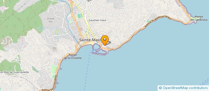 localisation de l'entreprise CARILLON 2.0 à SAINTE-MAXIME