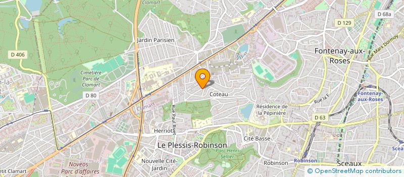 localisation de l'entreprise CARILLON à LE PLESSIS-ROBINSON