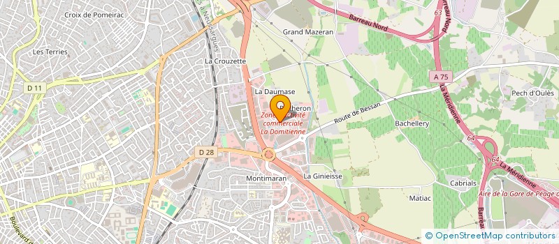 localisation de l'entreprise CARIMA à BEZIERS