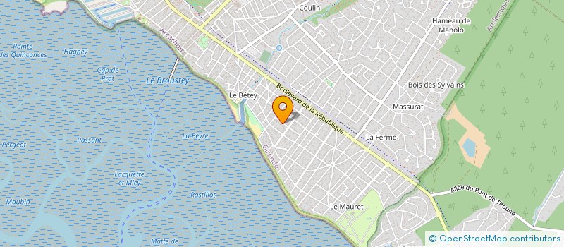 localisation de l'entreprise CARINA  ANDERNOS-LES-BAINS