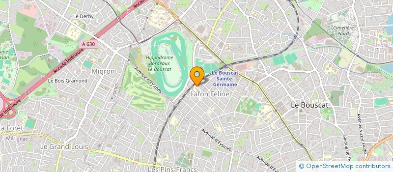 localisation de l'entreprise CARINA  LE BOUSCAT