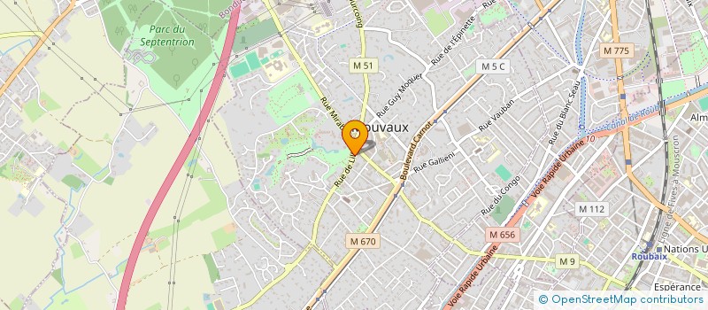 localisation de l'entreprise CARINE B  MOUVAUX