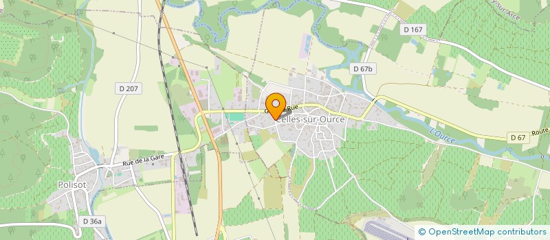 localisation de l'entreprise CARINE DANGIN à CELLES-SUR-OURCE
