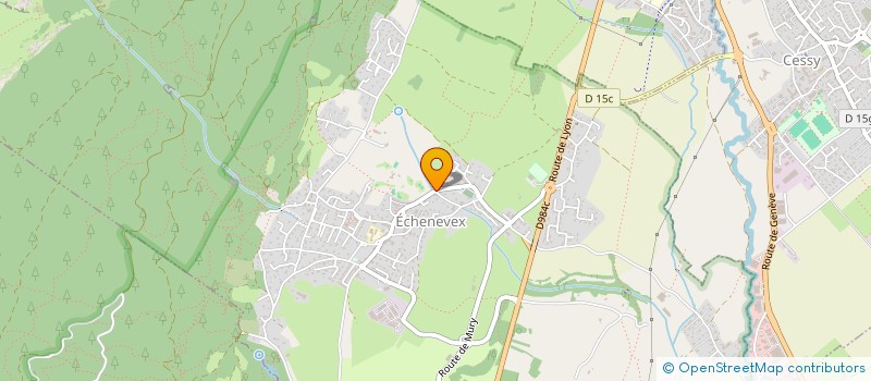 localisation de l'entreprise CARINE HAUSTETE IMMOBILIER  ECHENEVEX