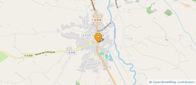 localisation de l'entreprise CARINE LUNETTERIE à LEZAT-SUR-LEZE