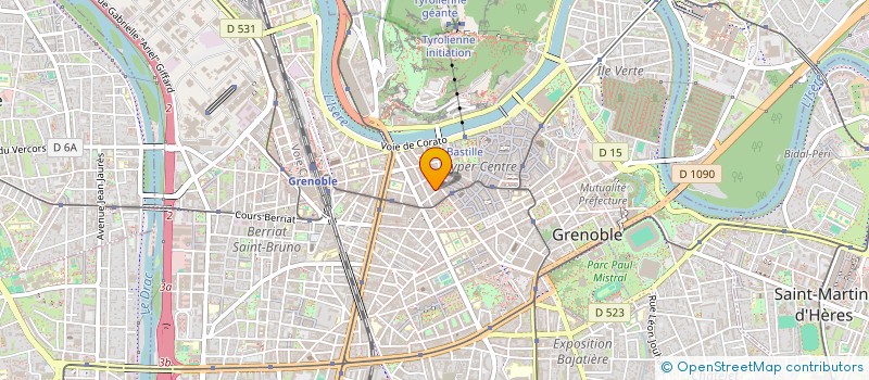 localisation de l'entreprise CARINE RIVAL ET JULIEN CASALI, HUISSIERS DE JUSTICE ASSOCIES, SOCIETE CIVILE PROFESSIONNELLE TITULAIRE D'UN OFFICE D'HUI à GRENOBLE