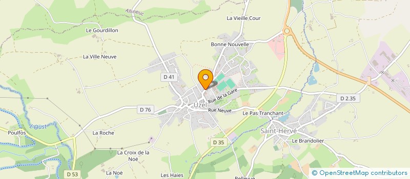 localisation de l'entreprise CARINES à UZEL