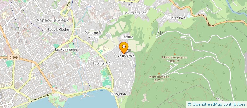 localisation de l'entreprise CARING IN-SPIRE à ANNECY