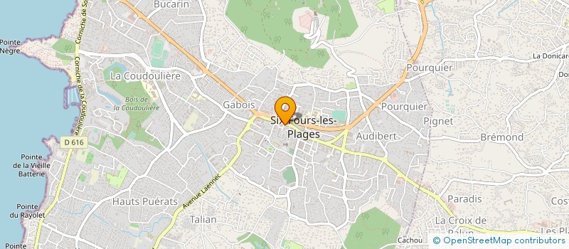 localisation de l'entreprise CARINI IMMOBILIER à SIX-FOURS-LES-PLAGES
