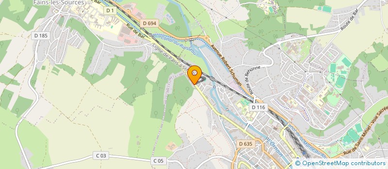 localisation de l'entreprise CARINI TONDEUR AUTOMOBILES SARL à BAR-LE-DUC