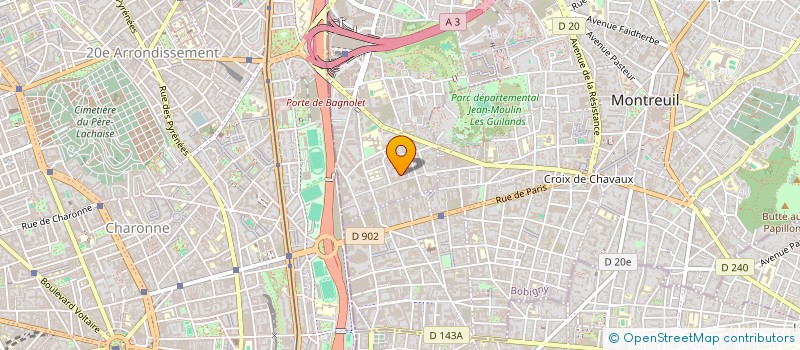 localisation de l'entreprise CARINNE MODE  BAGNOLET