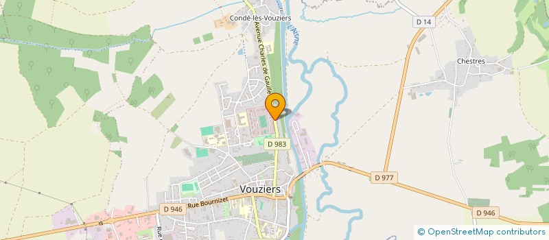 localisation de l'entreprise CARION  VOUZIERS