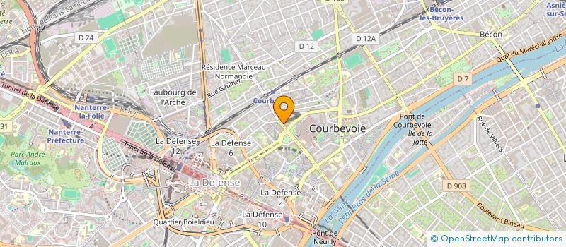 localisation de l'entreprise CARION OPTIQUE à COURBEVOIE