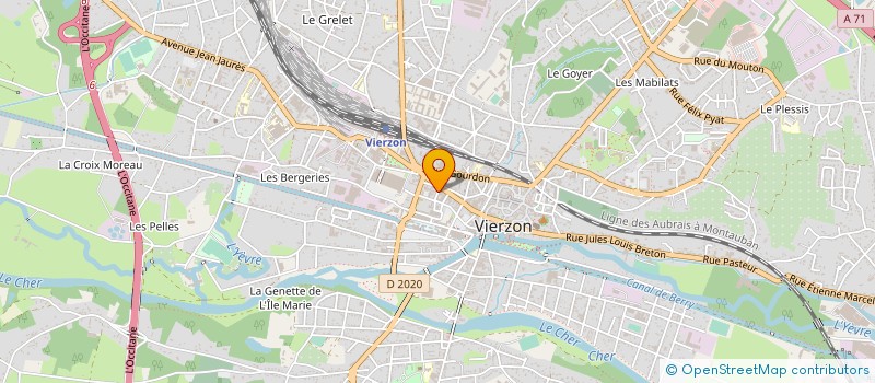 localisation de l'entreprise CARIOS à VIERZON