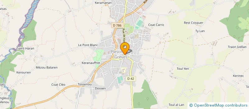 localisation de l'entreprise CARIOU à PLESTIN-LES-GREVES