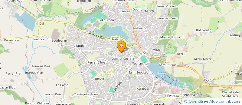 localisation de l'entreprise CARIOU  SAINT-RENAN
