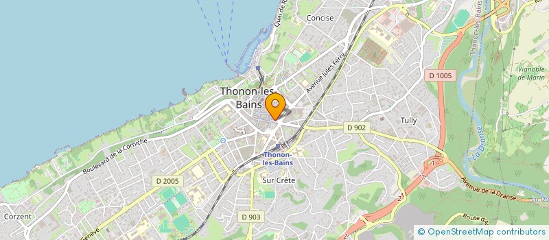 localisation de l'entreprise CARIS à THONON-LES-BAINS