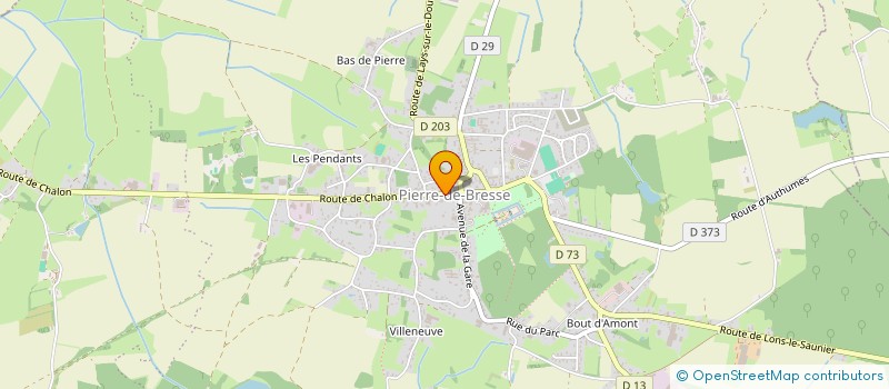 localisation de l'entreprise CARISA à PIERRE-DE-BRESSE