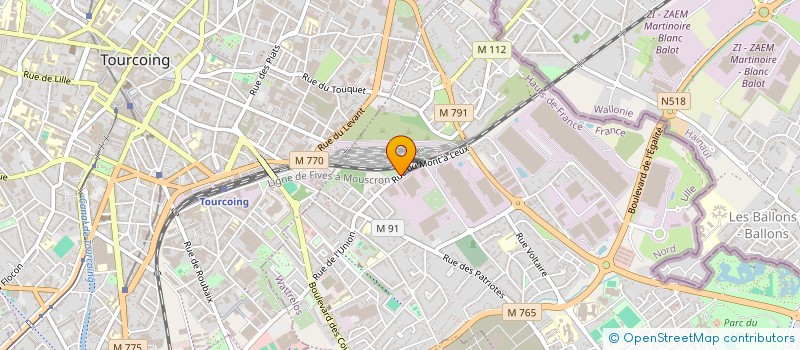 localisation de l'entreprise CARISAN GESTION à WATTRELOS