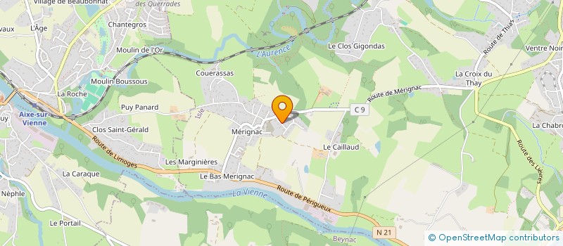 localisation de l'entreprise CARISAU à ISLE