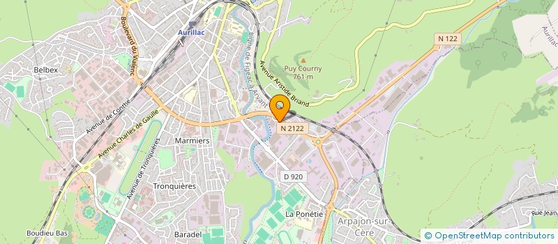 localisation de l'entreprise CARISM'AUTO à AURILLAC
