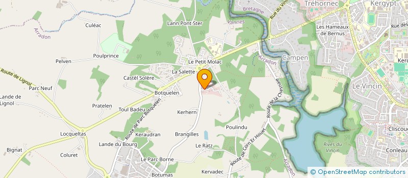 localisation de l'entreprise CARISMA  ARRADON