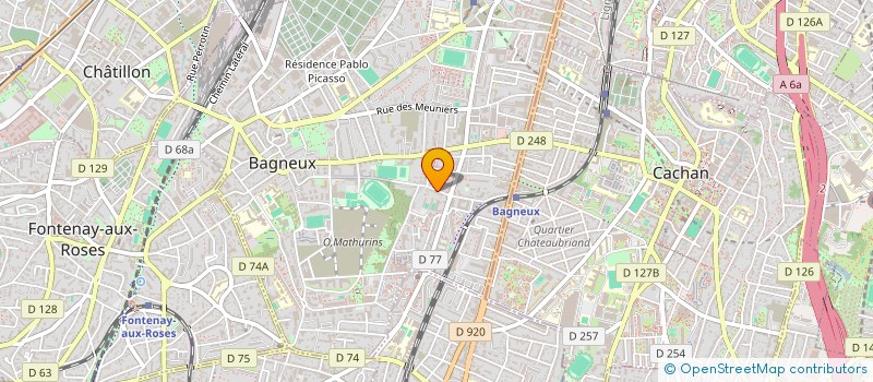 localisation de l'entreprise CARIT'HABITAT à BAGNEUX