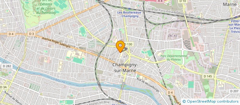 localisation de l'entreprise CARIUS à CHAMPIGNY-SUR-MARNE