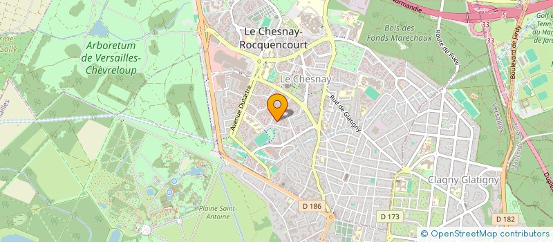 localisation de l'entreprise CARJACK FILMS  LE CHESNAY-ROCQUENCOURT