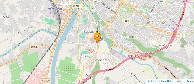 localisation de l'entreprise CARJER à MONTAUBAN