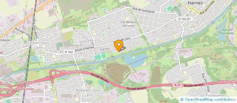 localisation de l'entreprise CARKEY 62 à HARNES
