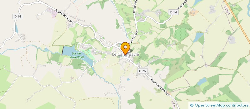 localisation de l'entreprise CARL'ANIMATIONS à CARLA-BAYLE