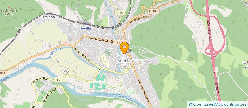 localisation de l'entreprise CARL ET JACK-JACK  SOUILLAC