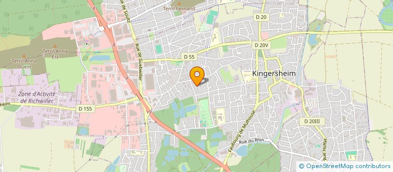 localisation de l'entreprise CARLA VVA  KINGERSHEIM