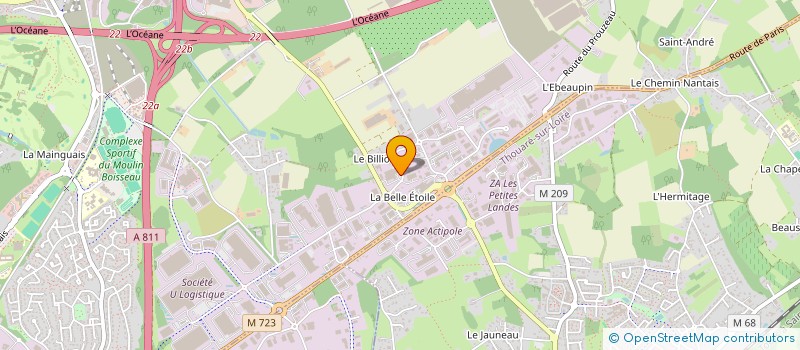 localisation de l'entreprise CARLADE  CARQUEFOU