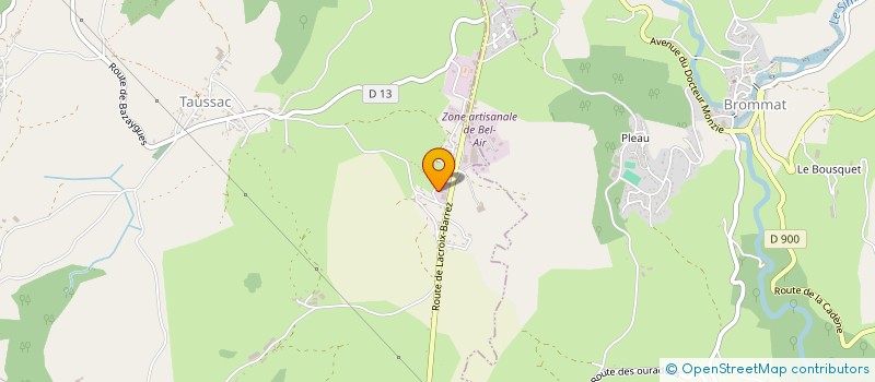 localisation de l'entreprise CARLADEZ  TAUSSAC