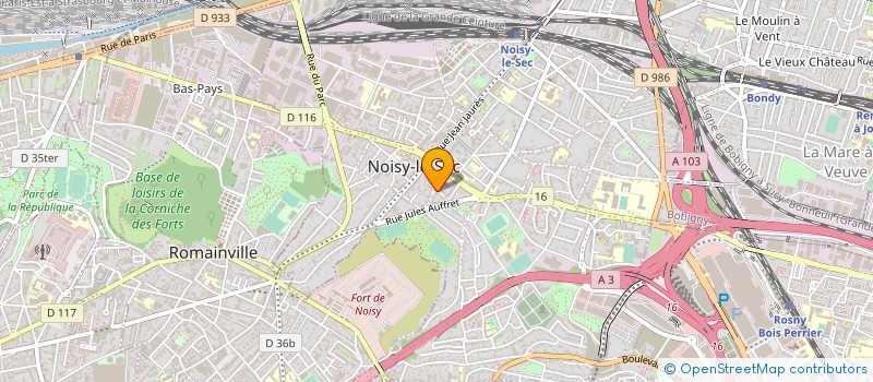 localisation de l'entreprise CARLAM à NOISY-LE-SEC