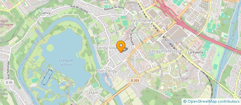 localisation de l'entreprise CARLASEL  CERGY