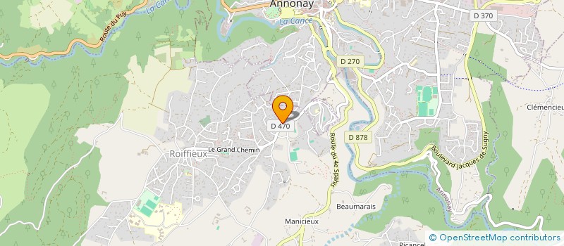 localisation de l'entreprise CARLE PROJECTION STRUCTURES  ROIFFIEUX